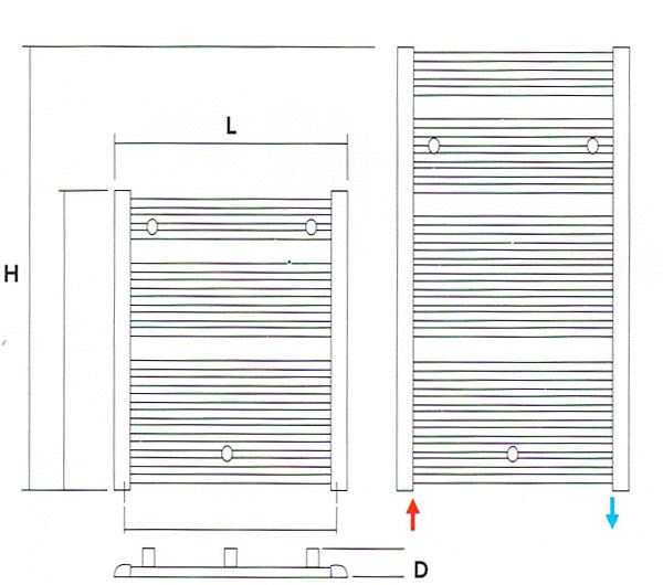 Pini Towel Warmer Specifications
